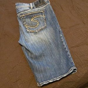 Silver Bermuda shorts